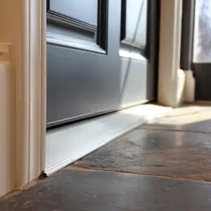 Exterior door and threshold