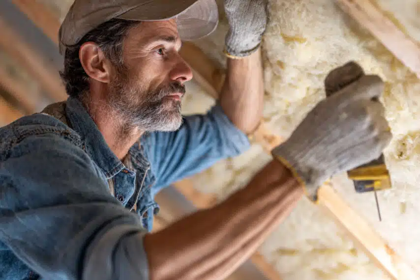 installing insulation