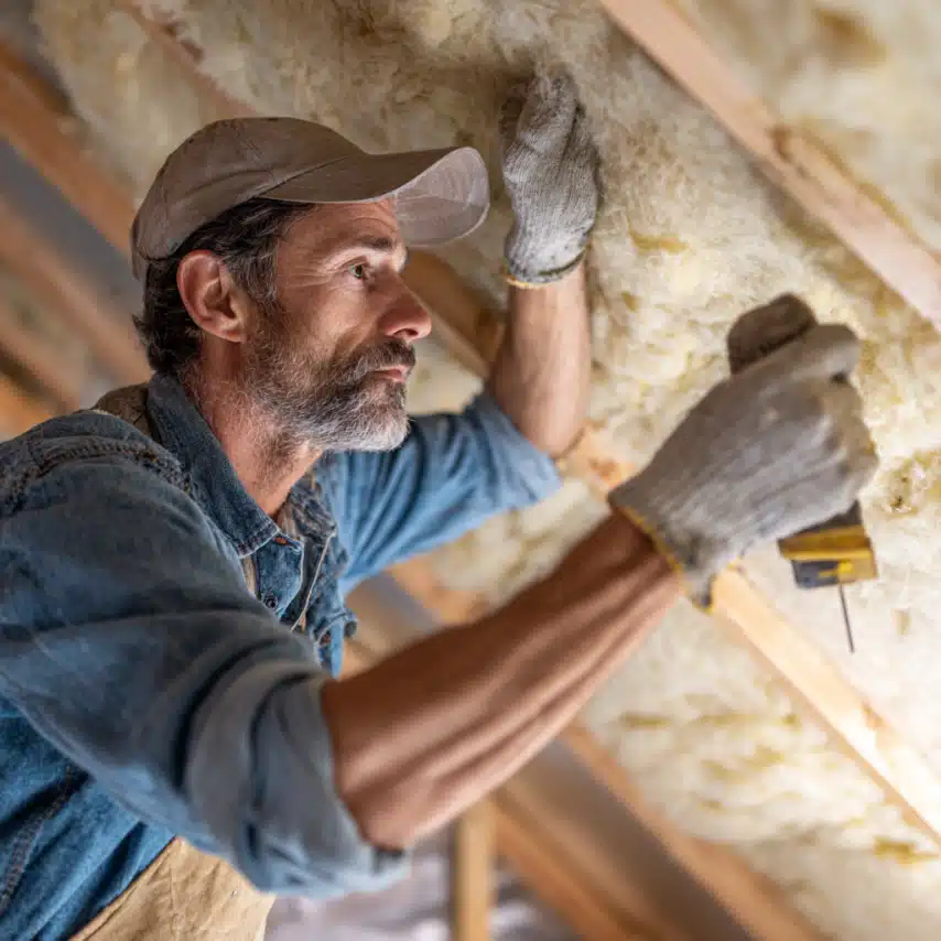 installing insulation