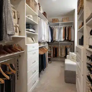 an organized closet