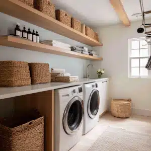 remodeled laundry room